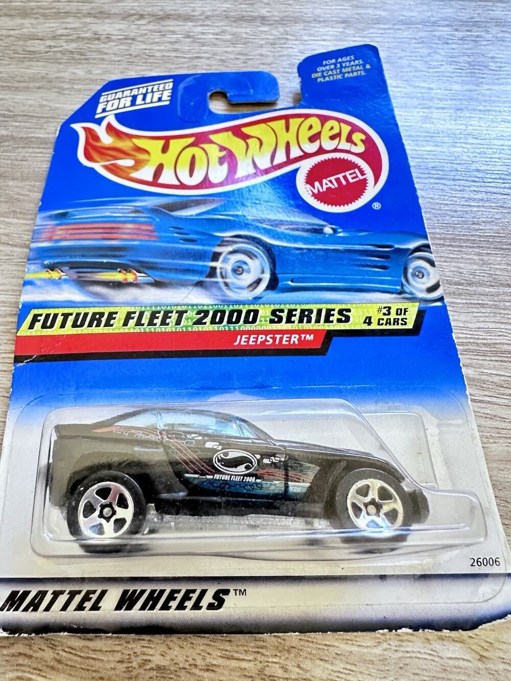 Hot Wheels Future Fleet 2000 Series #3 of 4 Cars Jeepster 2000 H21 Black